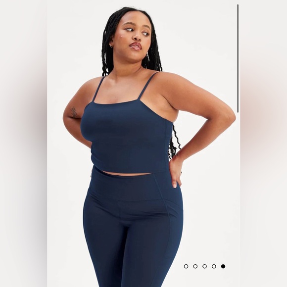 Girlfriend Collective Devon Compressive Cami size small navy - Picture 4 of 4